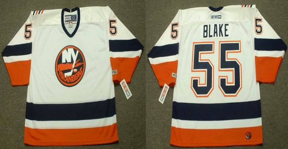 2019 Men New York Islanders 55 Blake white CCM NHL jersey